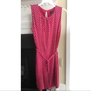 Ann Taylor Pink and White Dress - L.